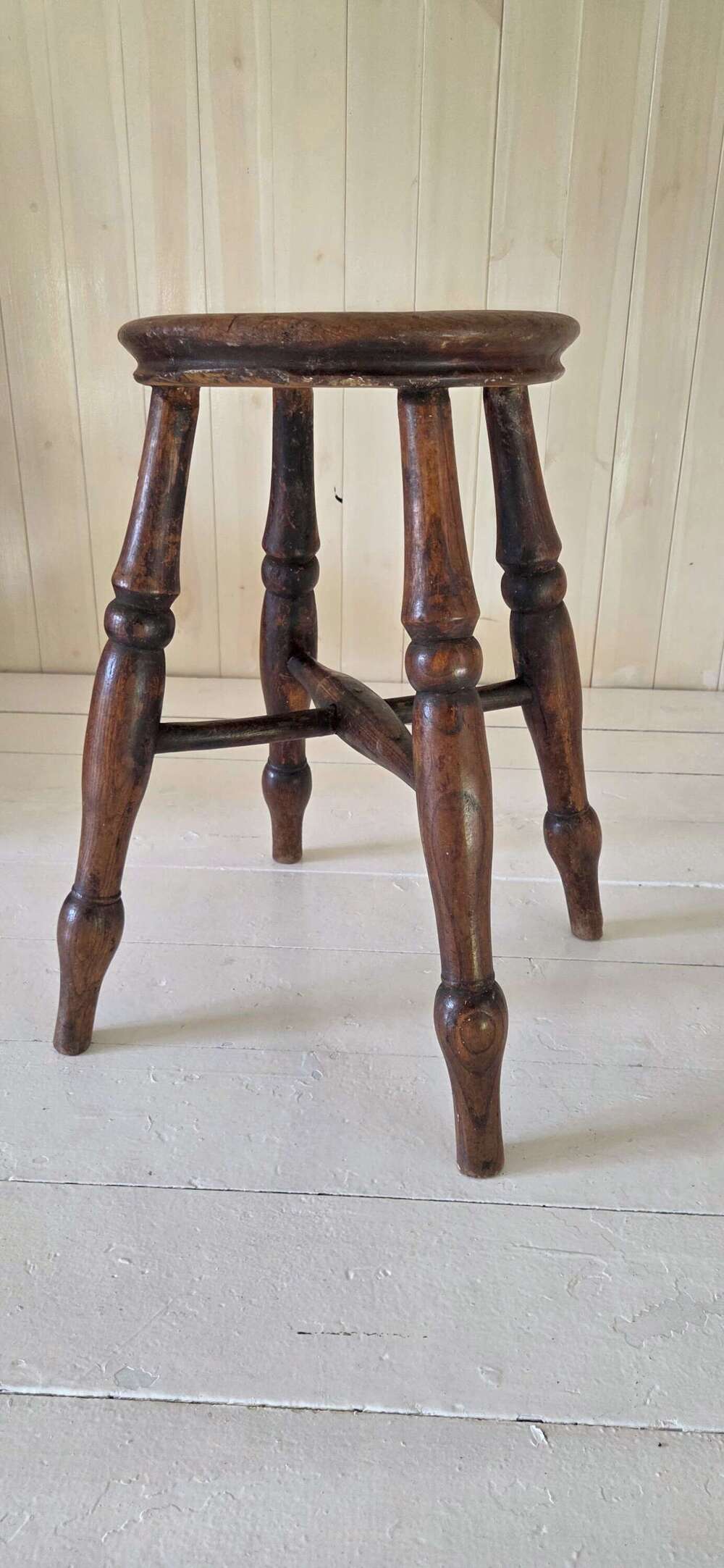 19th Century Elm Tavern Stool