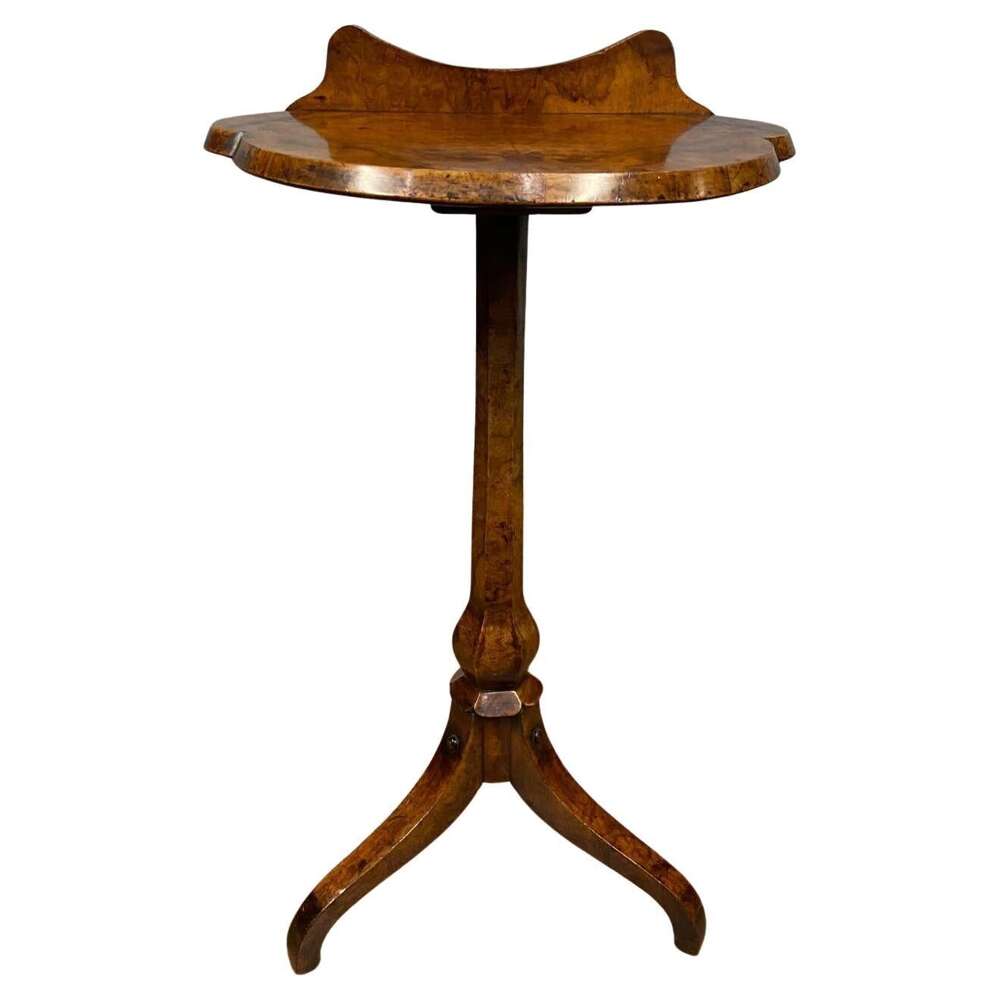 Victorian Walnut Side Table Tripod Wine Tables 1880