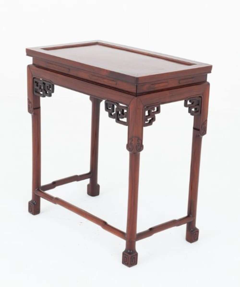 Antique Chinese Side Table Amboyna 1900