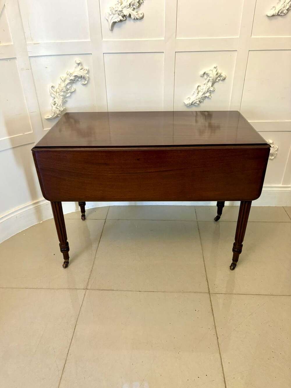 Quality Antique Regency Mahogany Drop-leaf Pembroke Table