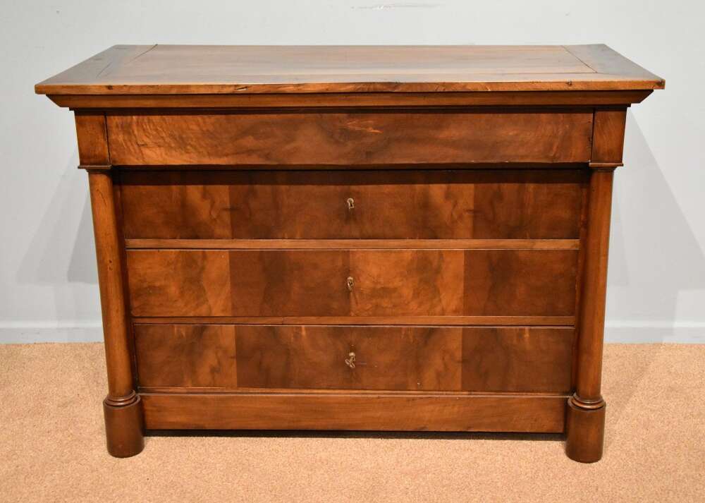 19th Century French Walnut Commode