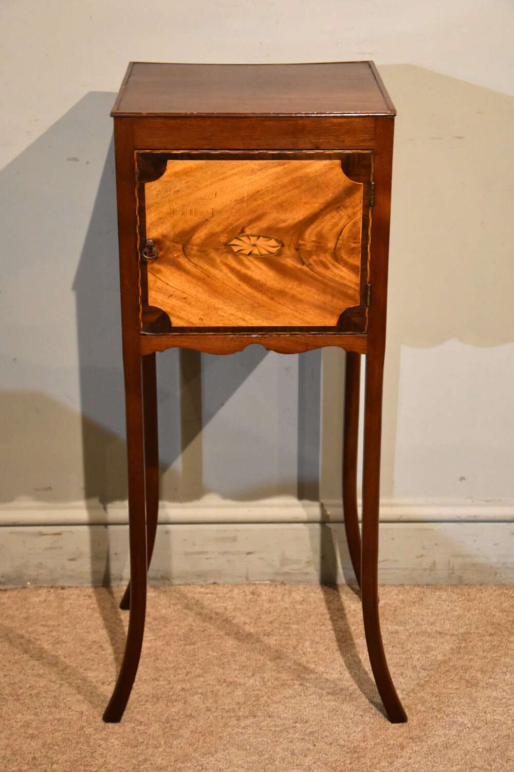 George III side cabinet on tapered legs