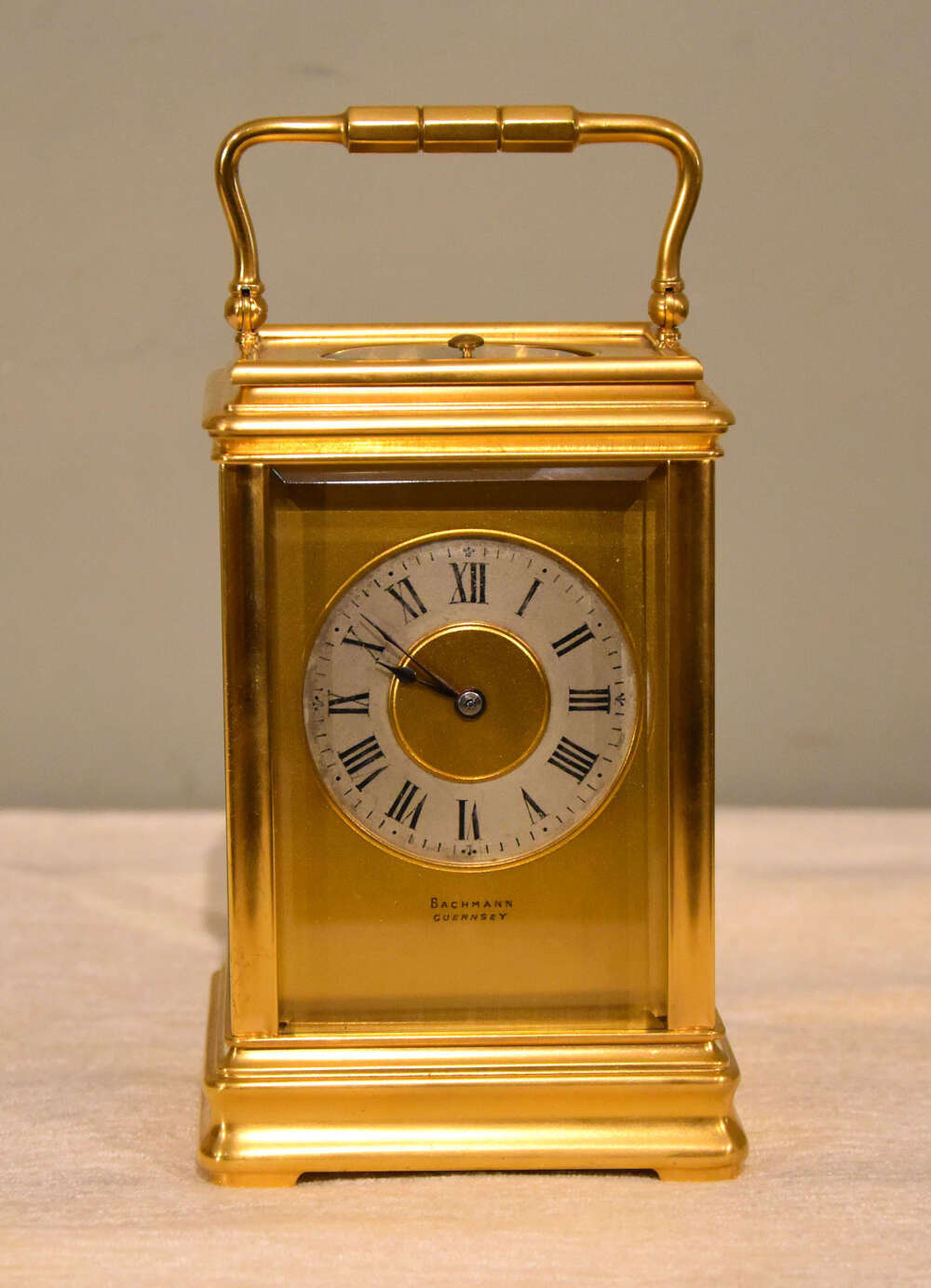 A striking carriage clock