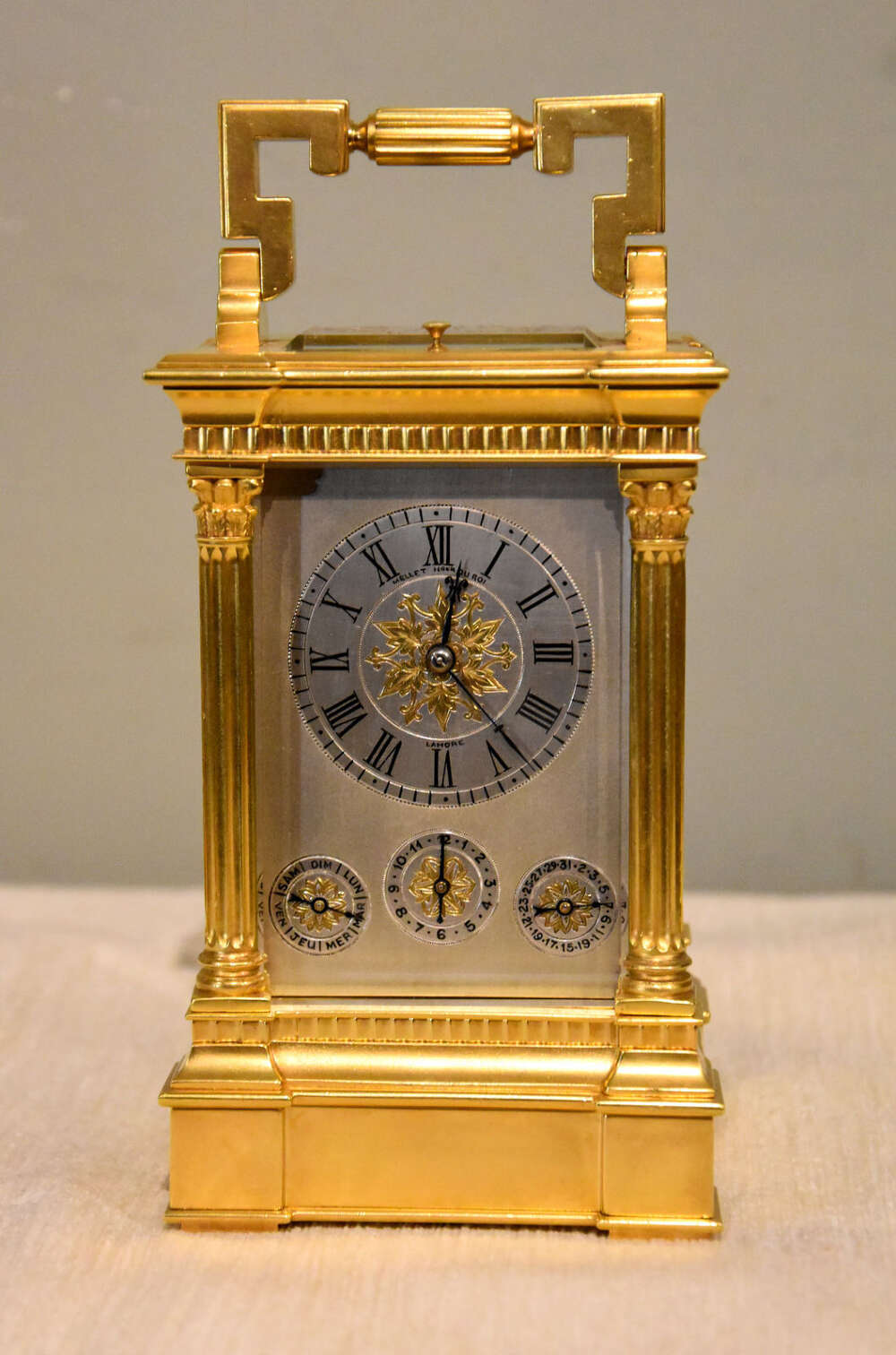Striking Carriage Clock with Calendar