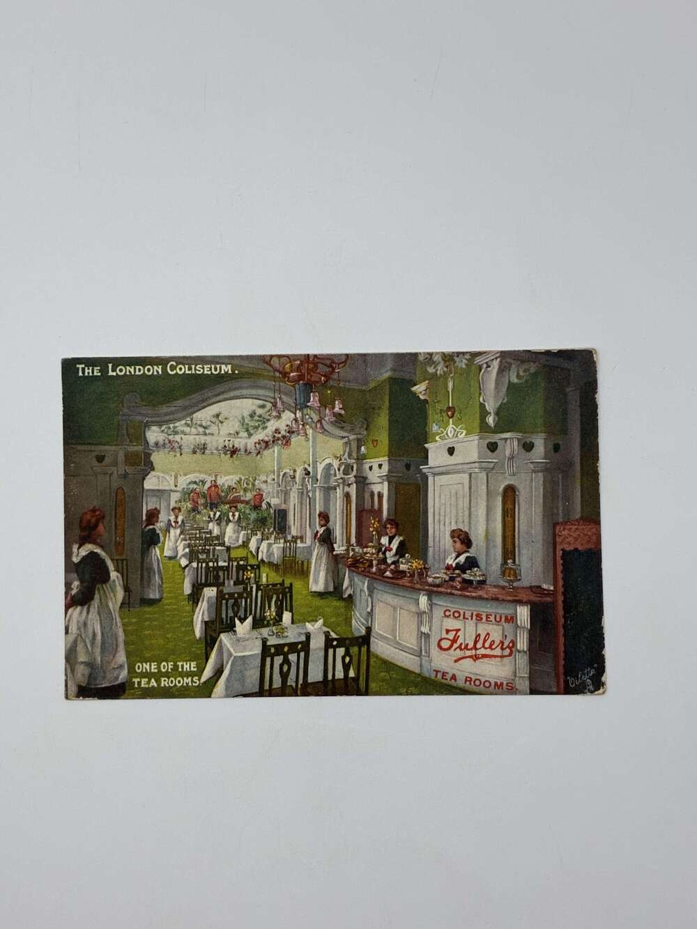 Lovely Fullers tea rooms advertising postcard