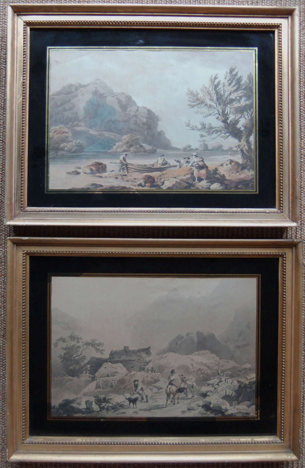 English School "Snowden" and "Windermere" pair etchings