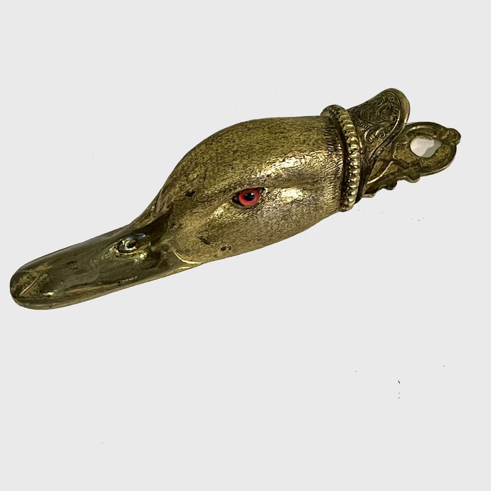 Victorian cast brass paperclip