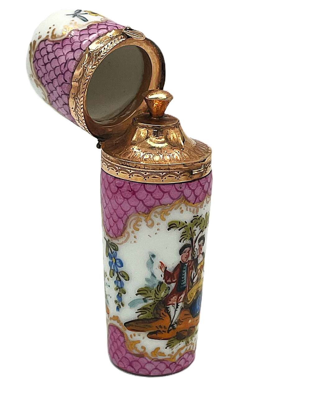 Dresden porcelain scent bottle