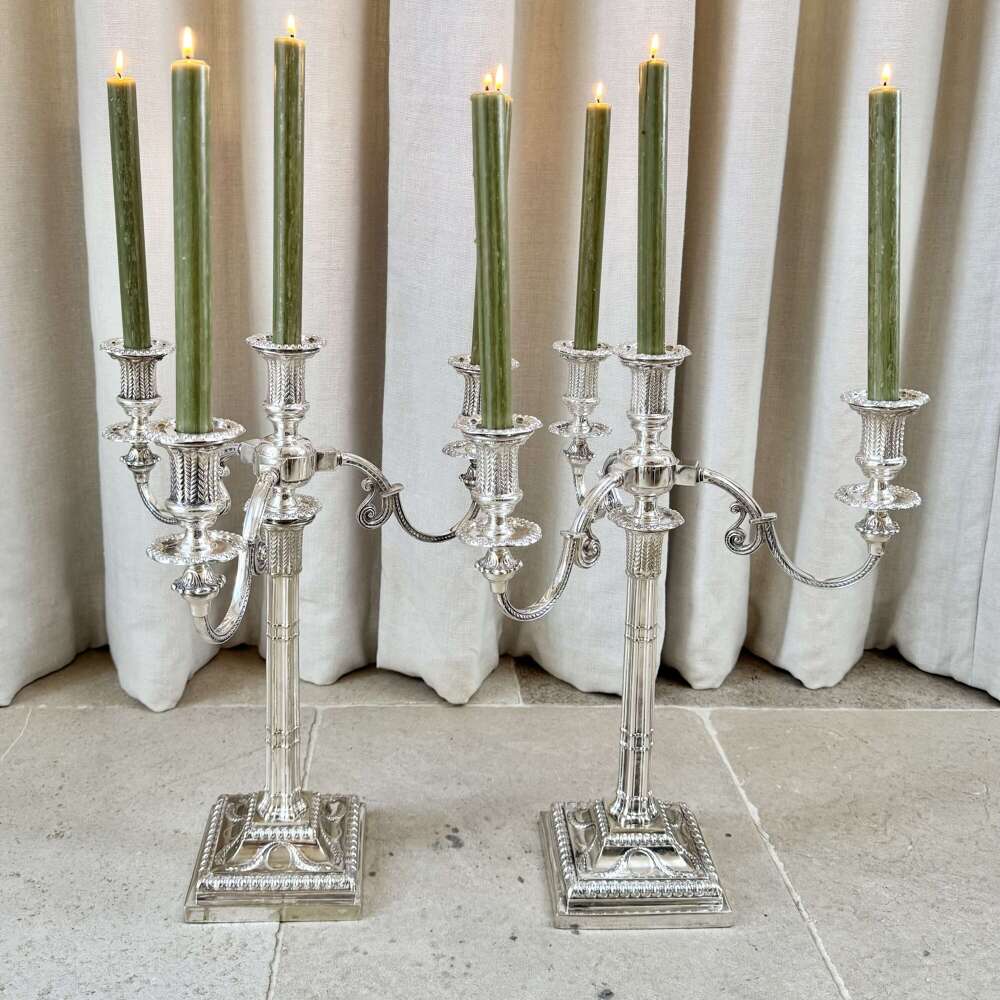 Outstanding Victorian silver plated candelabra