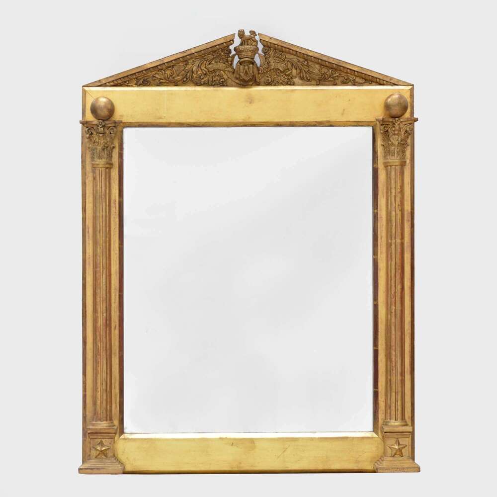 19th century giltwood mirror