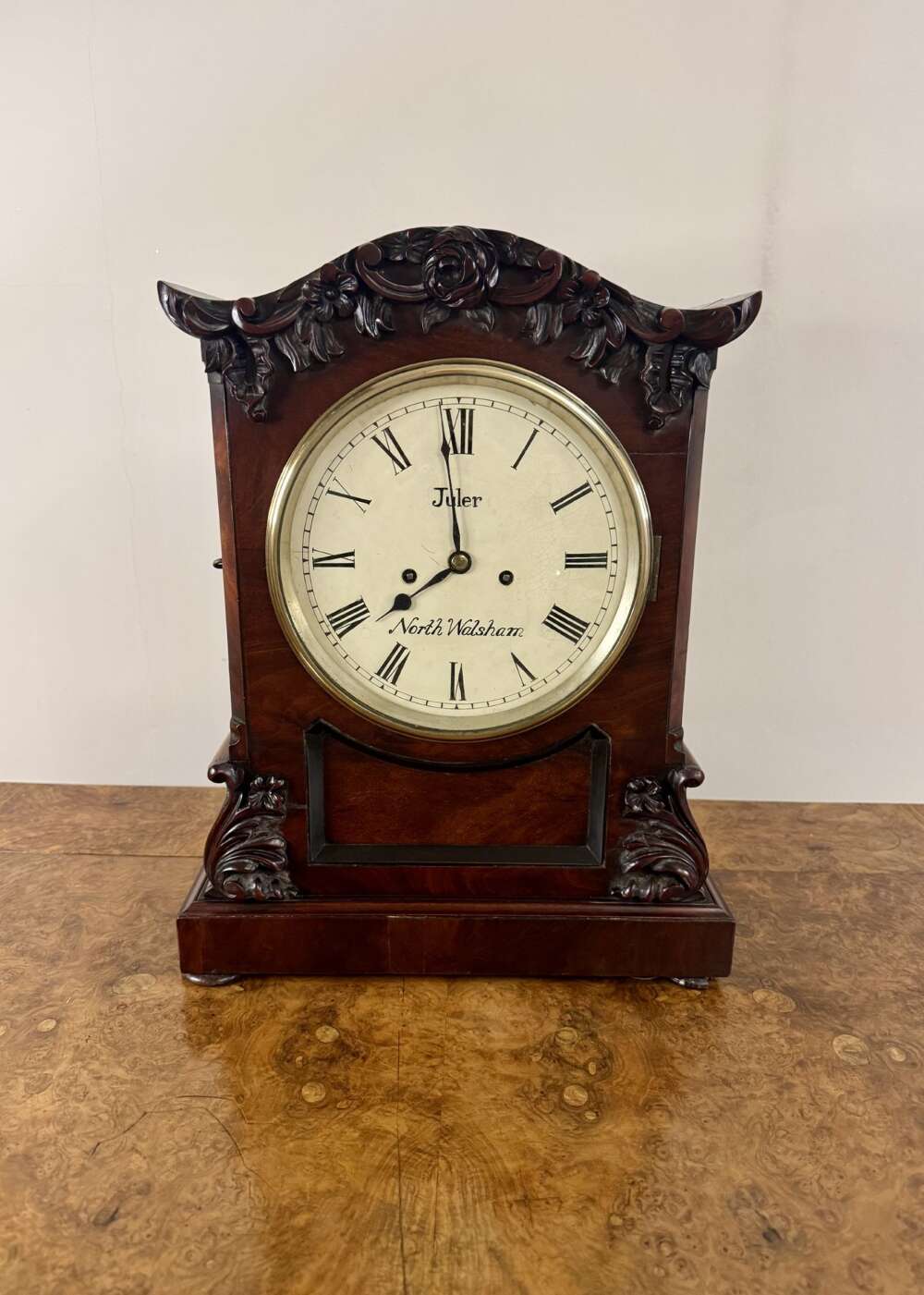 Stunning Quality Antique 19th Century Mahogany Bracket Clock 