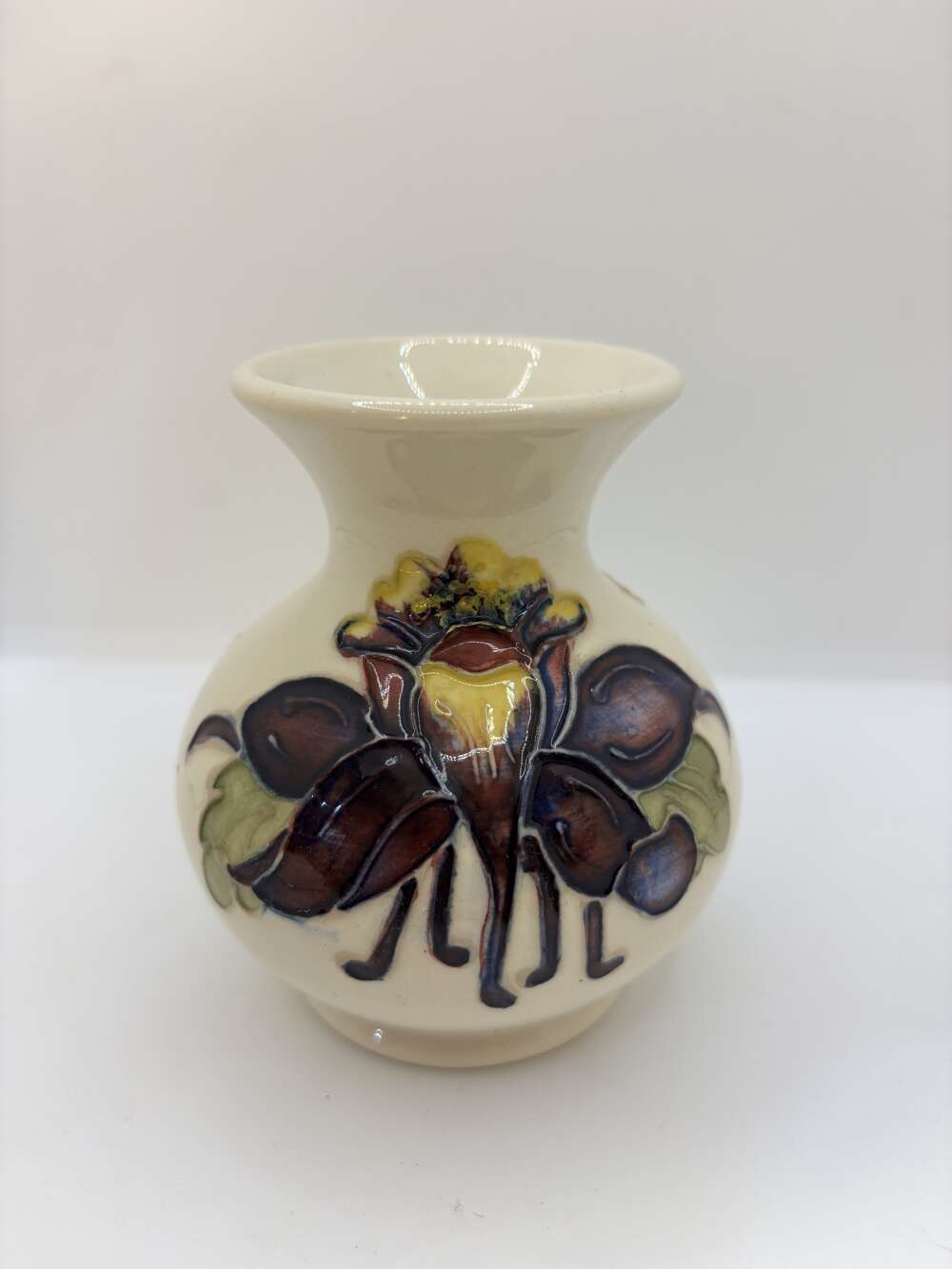 Moorcroft small vase Columbine pattern
