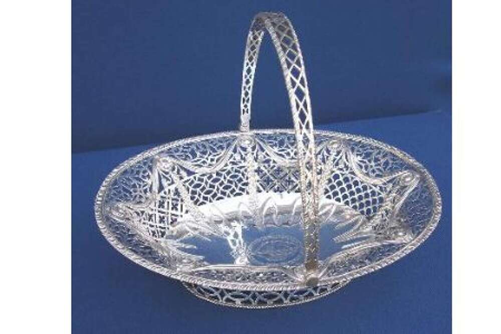 A George III Silver Cake Basket, 1773