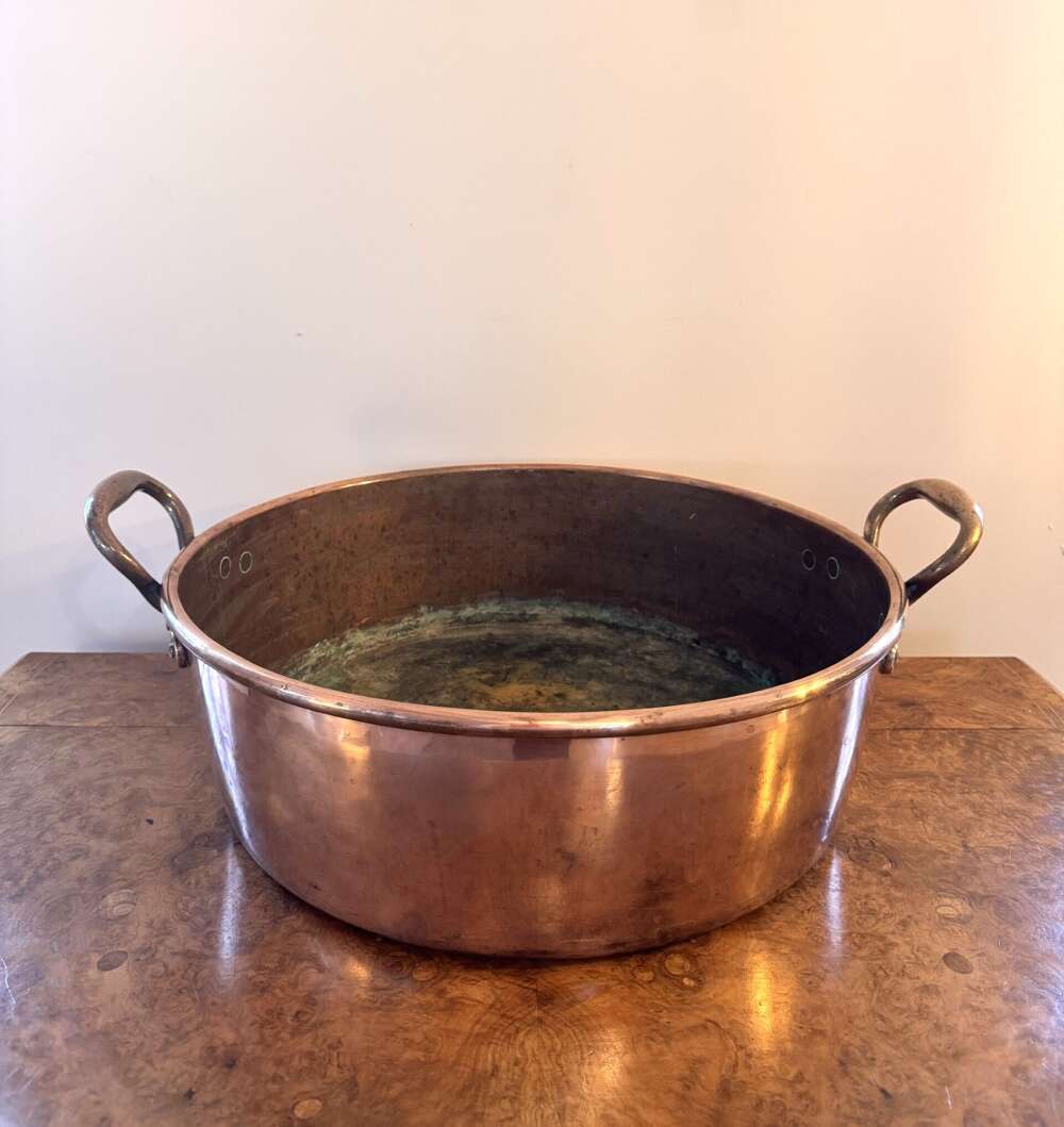 Large Quality Antique George III Copper Pan 