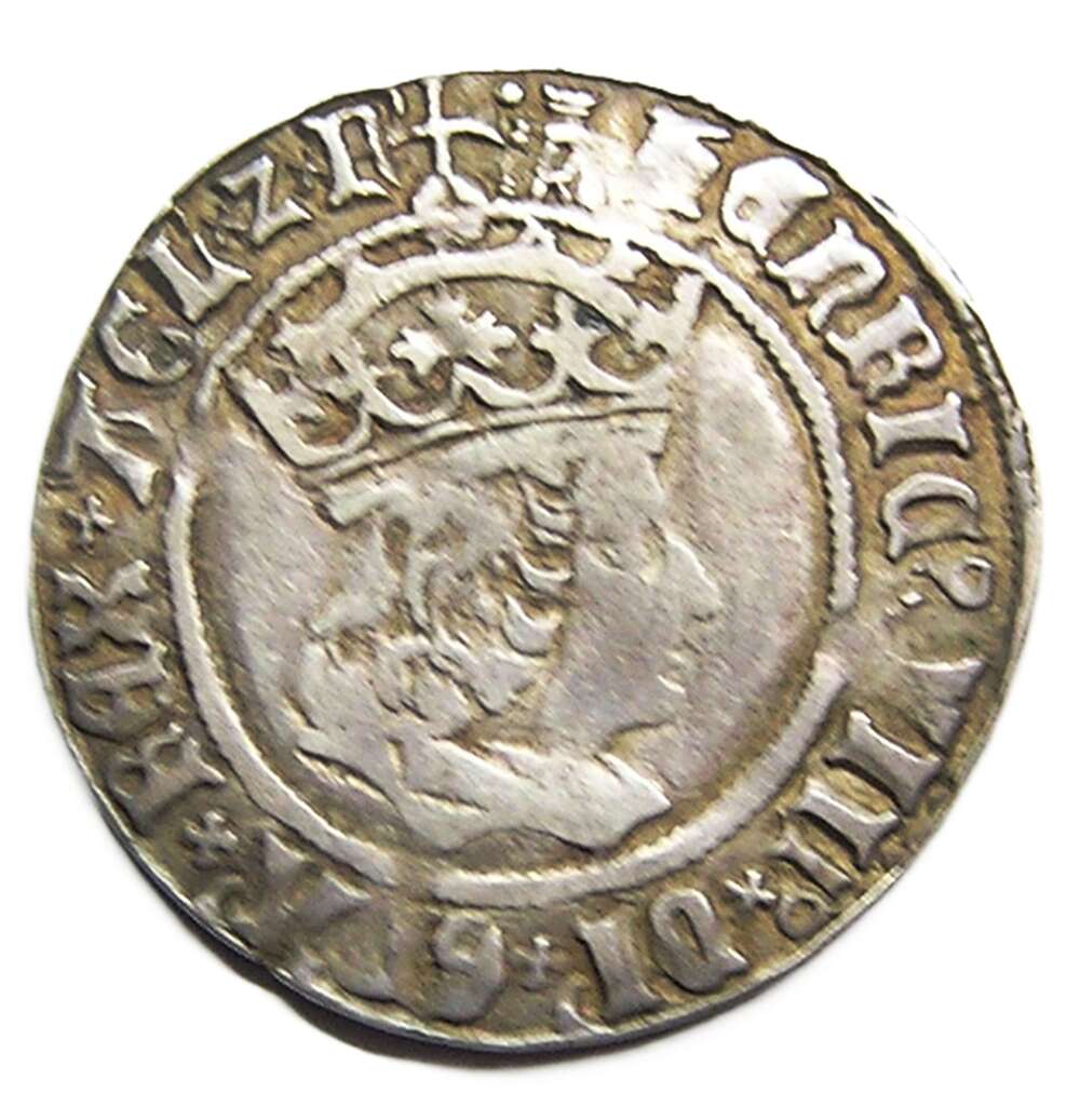 Tudor Henry VIII Groat 1st coinage mm Castle