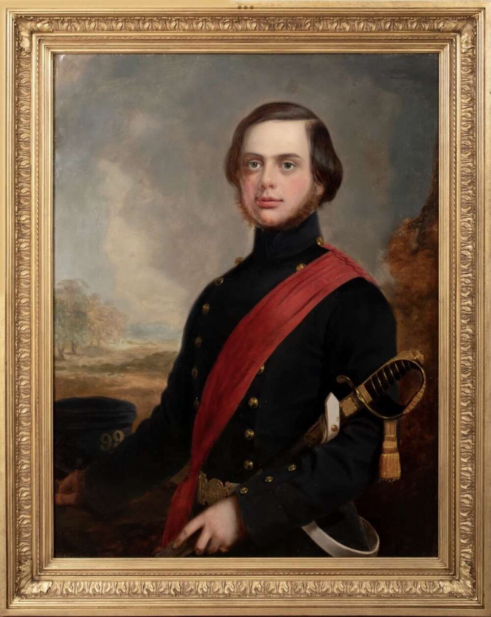 19th Military Officer Portraits English School Regimental Servicemen Paintings & Uniforms