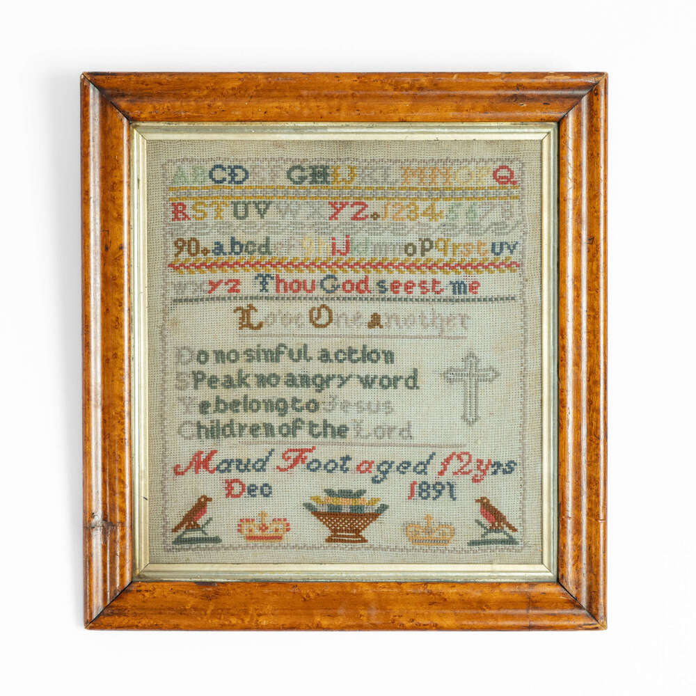 Maple Framed Sampler