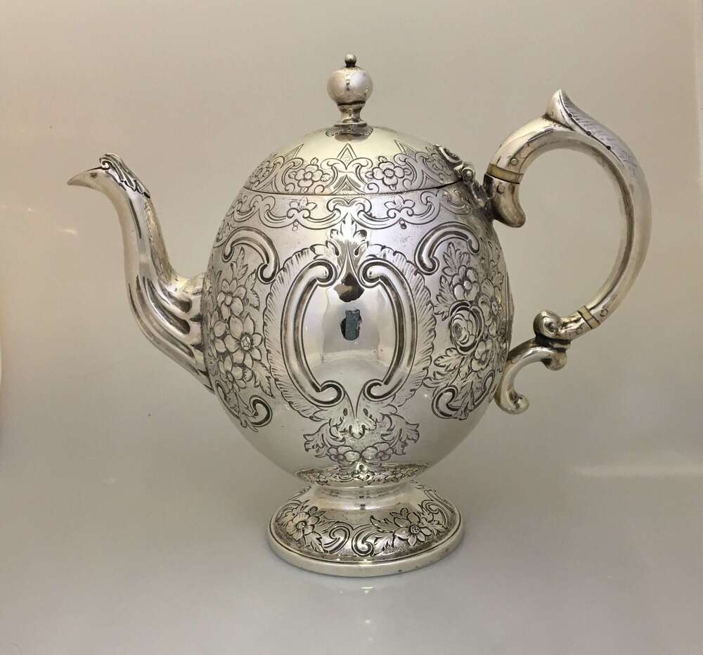 A Scottish Silver Teapot