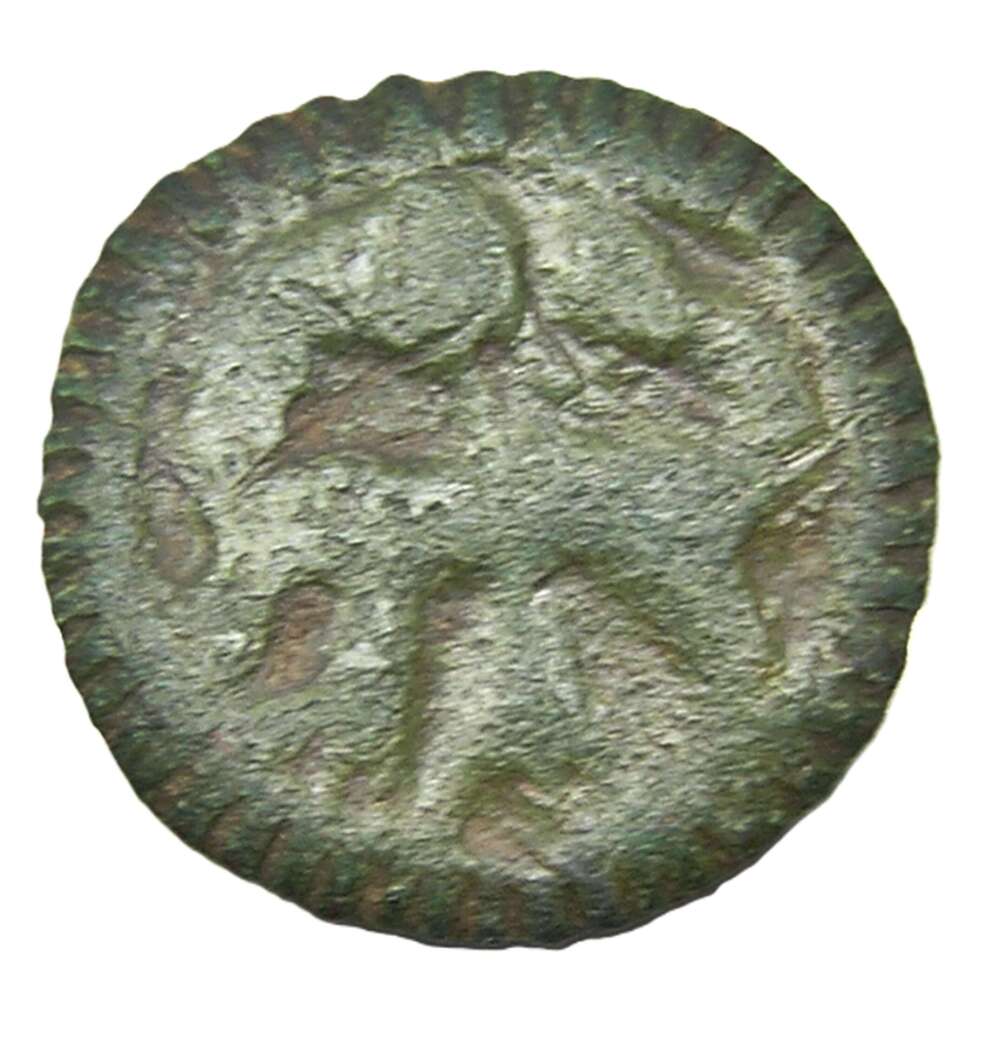 Late Anglo-Saxon bronze disc Brooch backwards biting beast