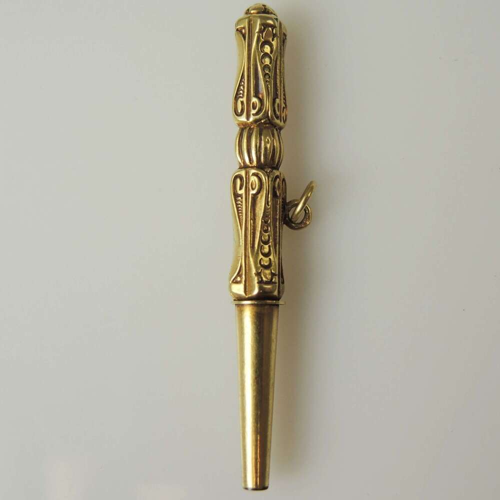 Georgian 18K gold Breguet pocket watch key c1810
