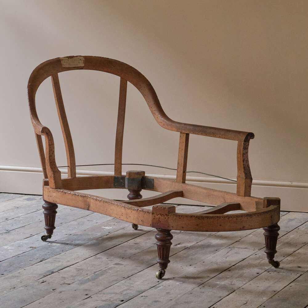 19th Century Chaise Longue Frame