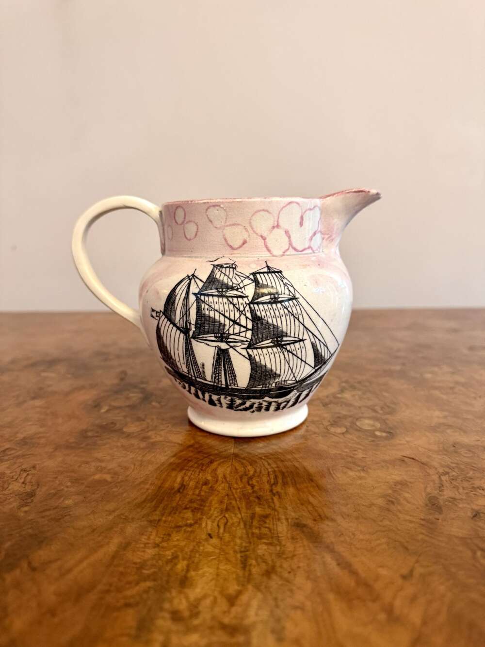 Quality Antique Victorian Sunderland Lustre Jug 