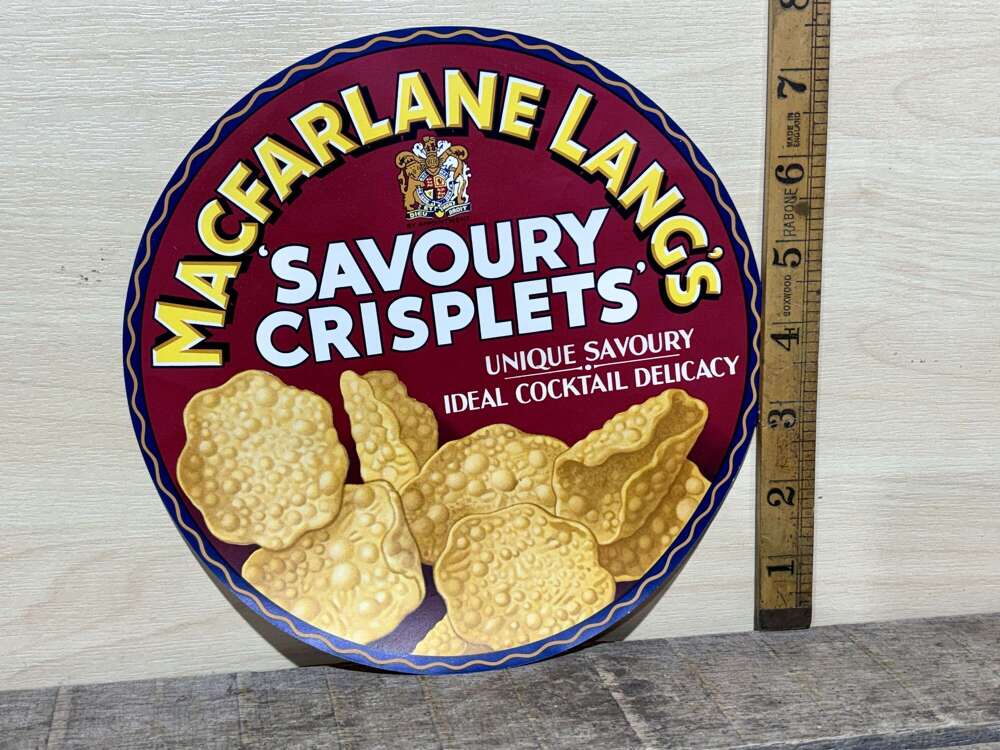 Macfarlane Lang Savory Crisplets Biscuit Advertising Label Ephemera c1930s