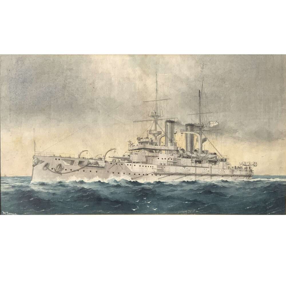 William Mackenzie Thomson (1840&ndash;1905) &ldquo;H.M.S. Triumph&rdquo;, Circa 1904