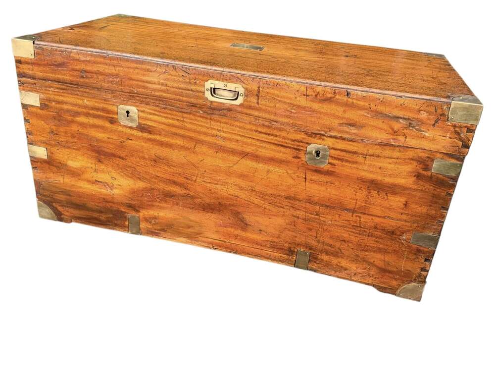 Camphorwood brass bound trunk