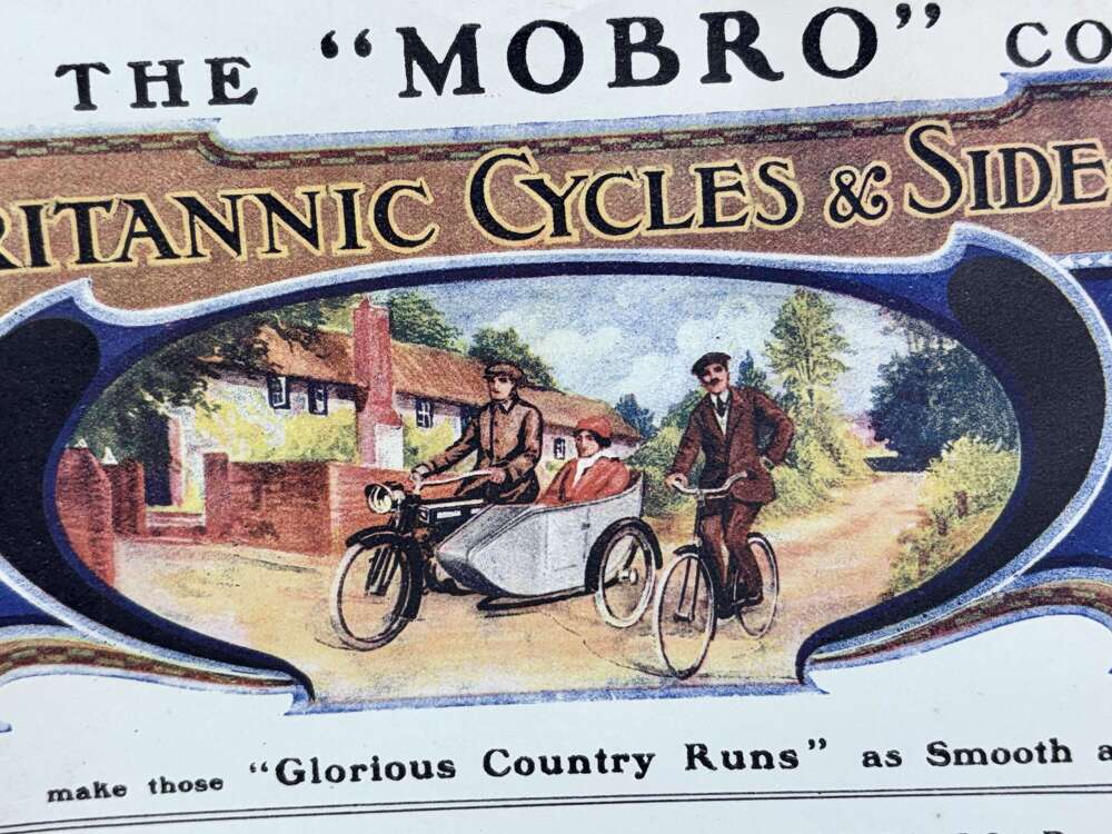 The Mobro Brittanic Motor Cycle & Side Car Garage Bill Head Invoice c1900s