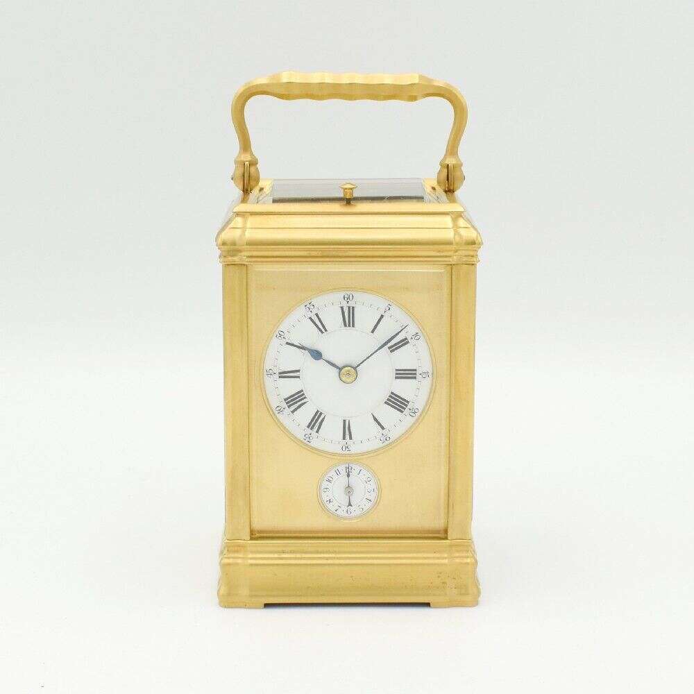 French Gorge Petite Sonnerie Antique Carriage Clock