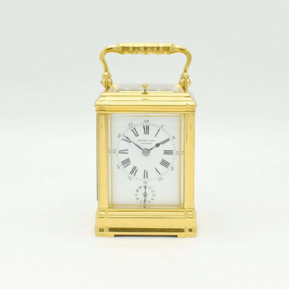 Rare Mignonette 'grande Sonnerie' Antique Carriage Clock.