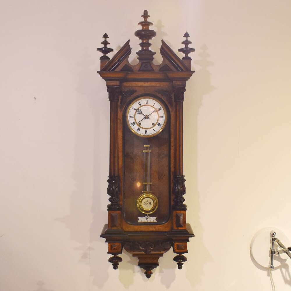 Excellent German Vienna Antique Wall Clock