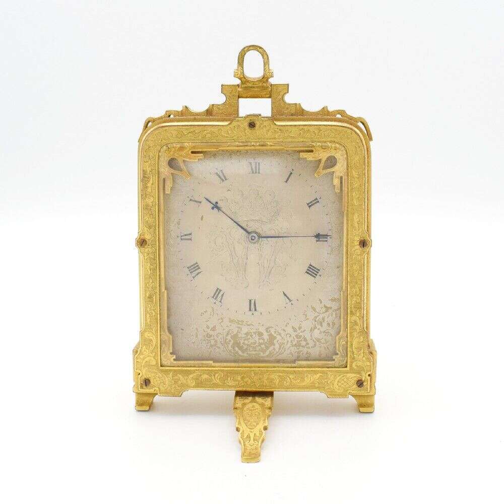 Rare Striking Strut Clock By Thomas Cole