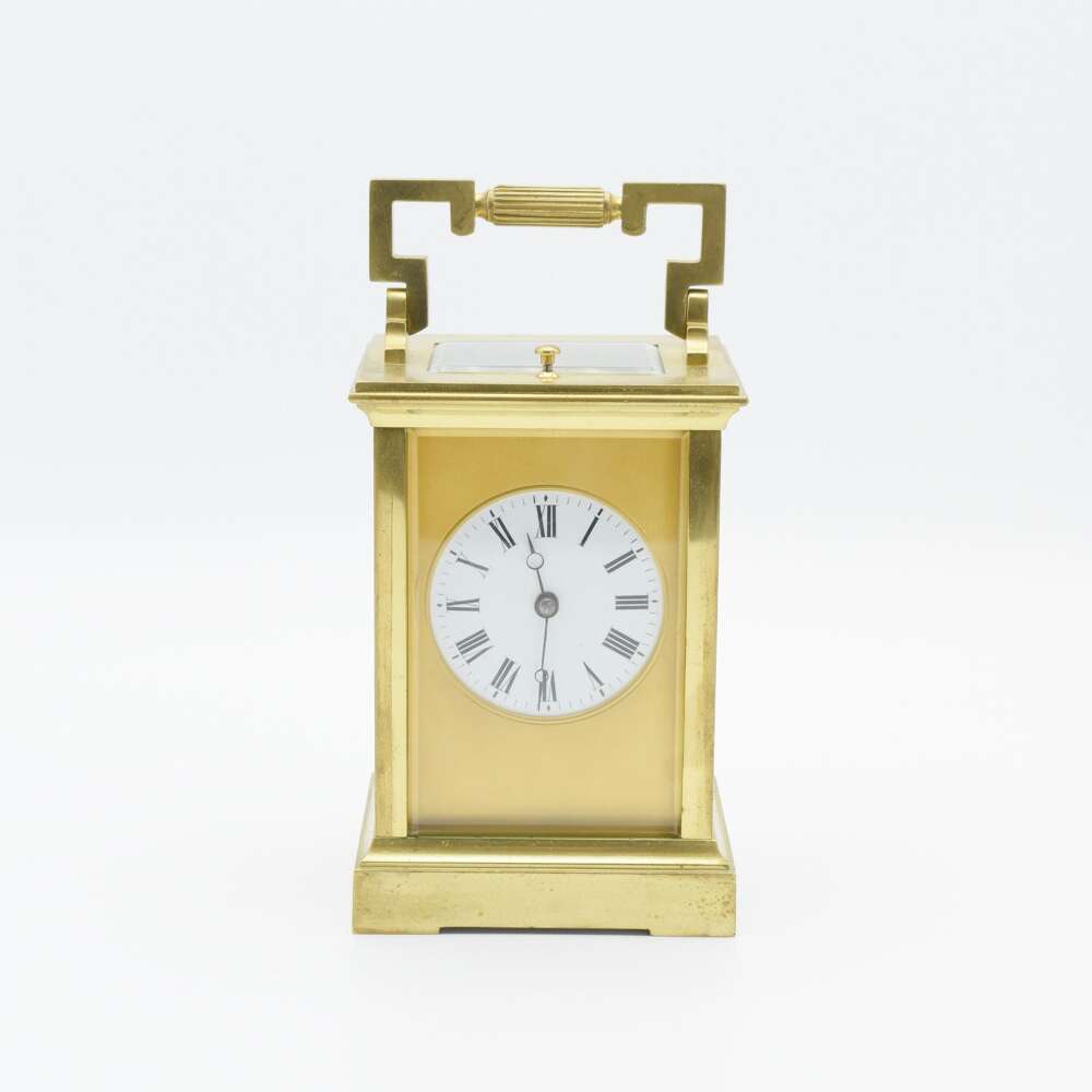 'anglaise Riche' Style Carriage Clock With Case