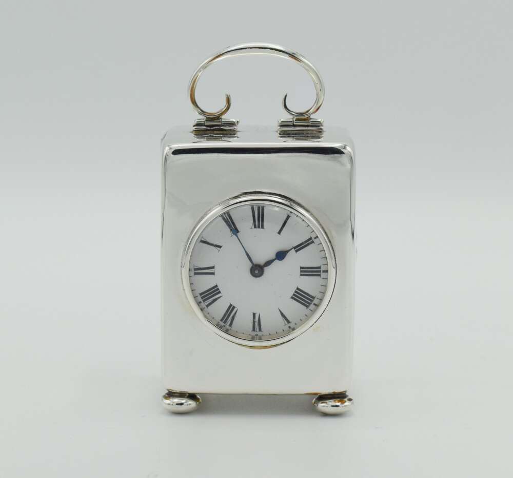 Silver Timepiece - Carriage Clock