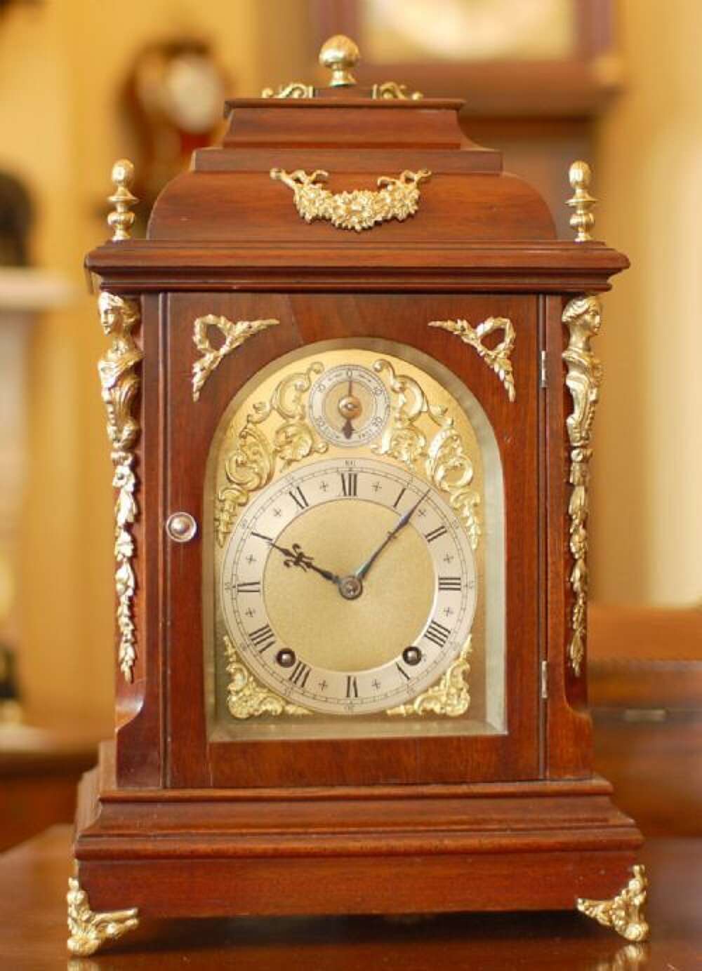 Quarter Striking Antique Mantel Clock