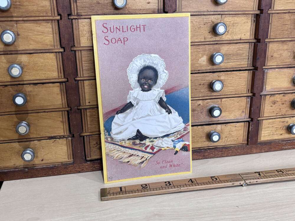 Sunlight Soap Black American Advertising Trade Card c1900s