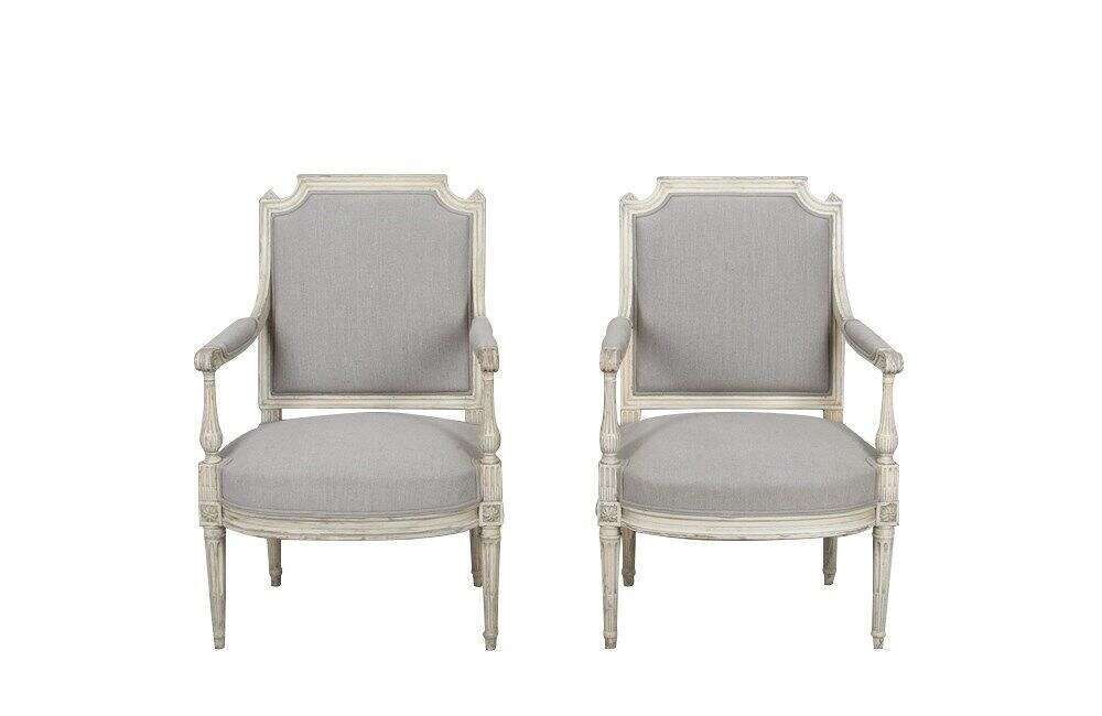 Pair Of Louis Xvi Revival Armchairs