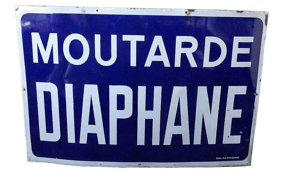 Large French Mustard Advertising Sign
