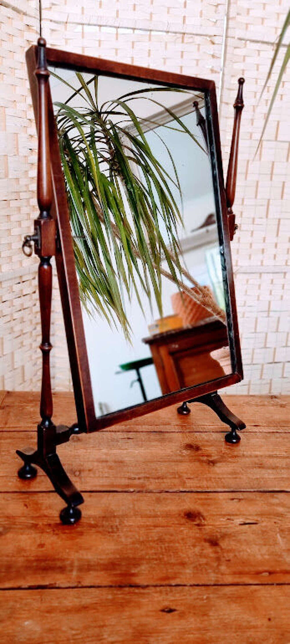 Charming Regency Bathroom / table top cheval mirror