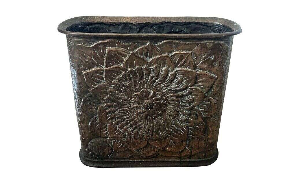 Large Aesthetic Movement Copper Umbrella Or Stick Stand