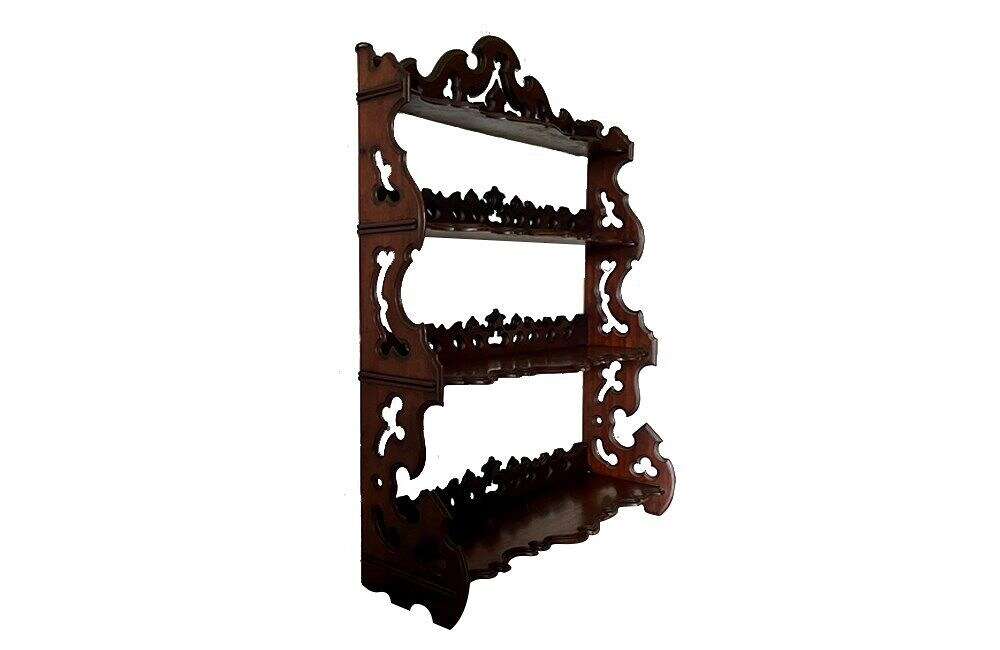 Mahogany Hanging Shelves