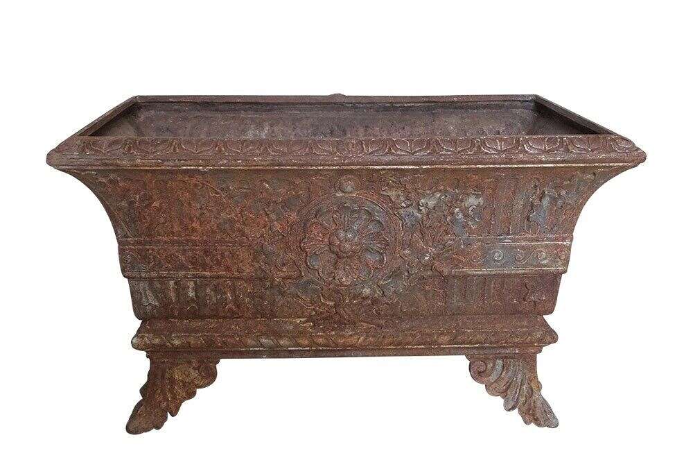 Large French Cast Iron Jardiniere