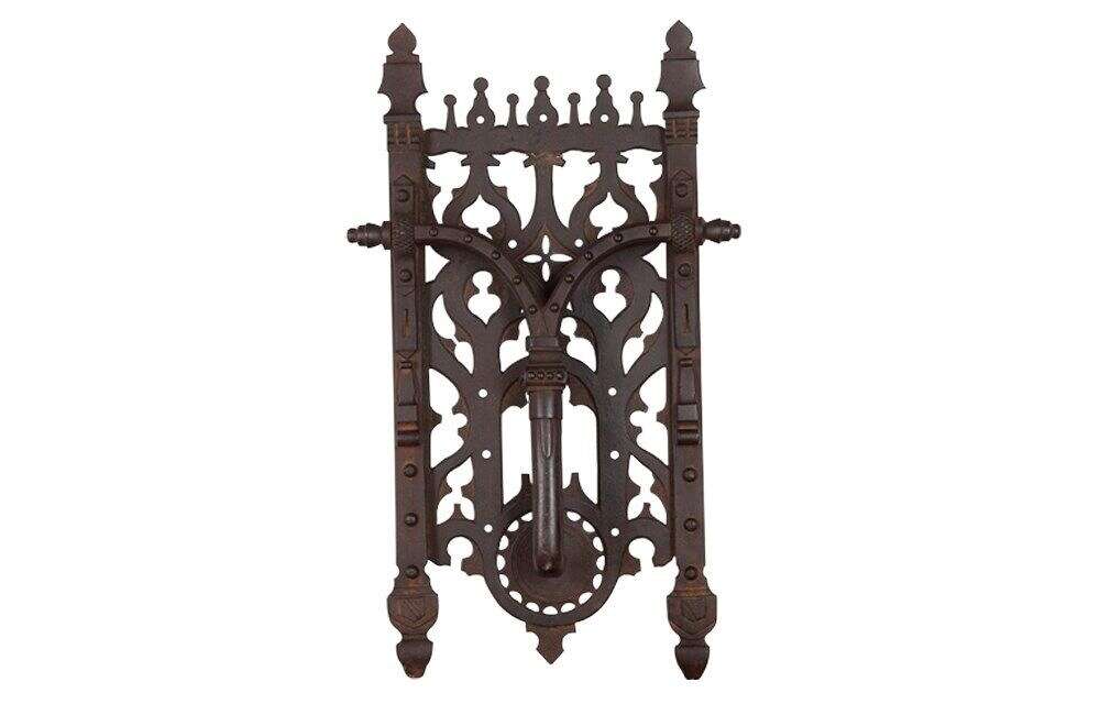Large Medieval Revival Iron Door Knocker
