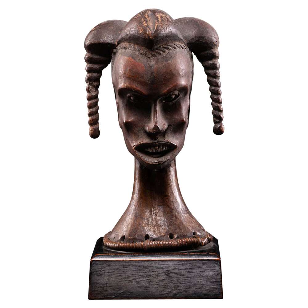 Female Head Statue - Ejagham People, Nigeria