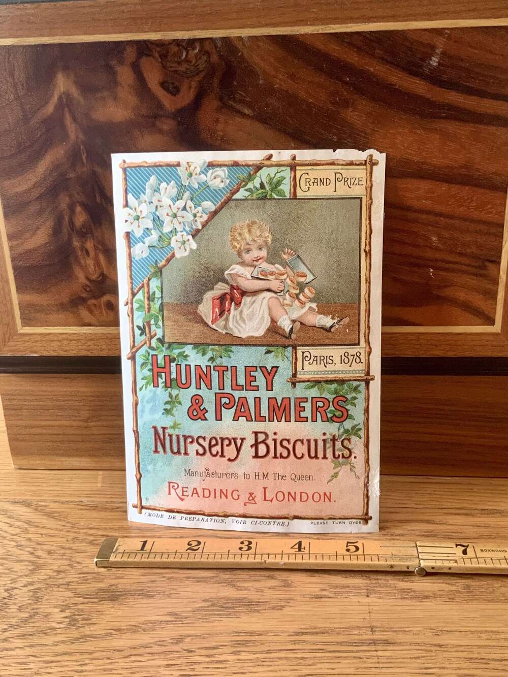Huntley & Palmer's Nursery Biscuits  Advertising Trade Card c1900s