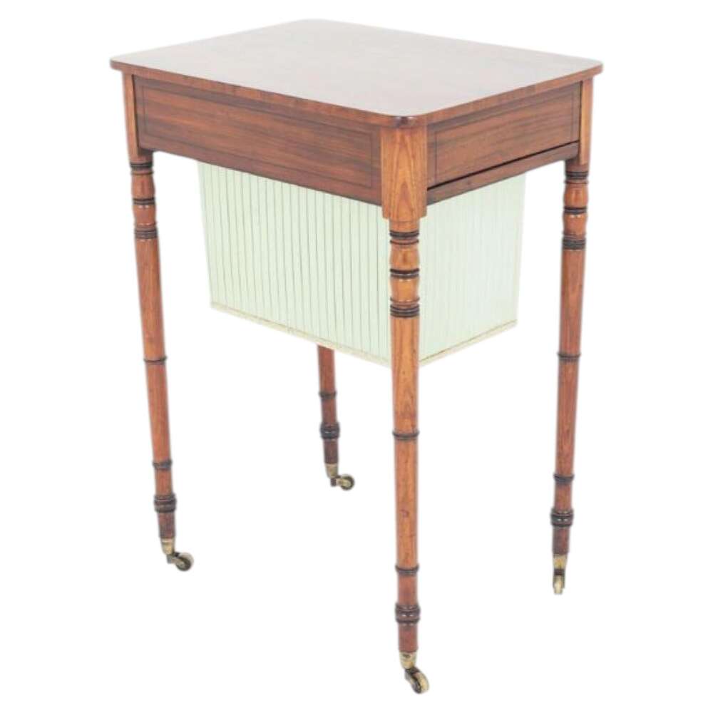 Period Regency Sewing Table Mahogany 1810