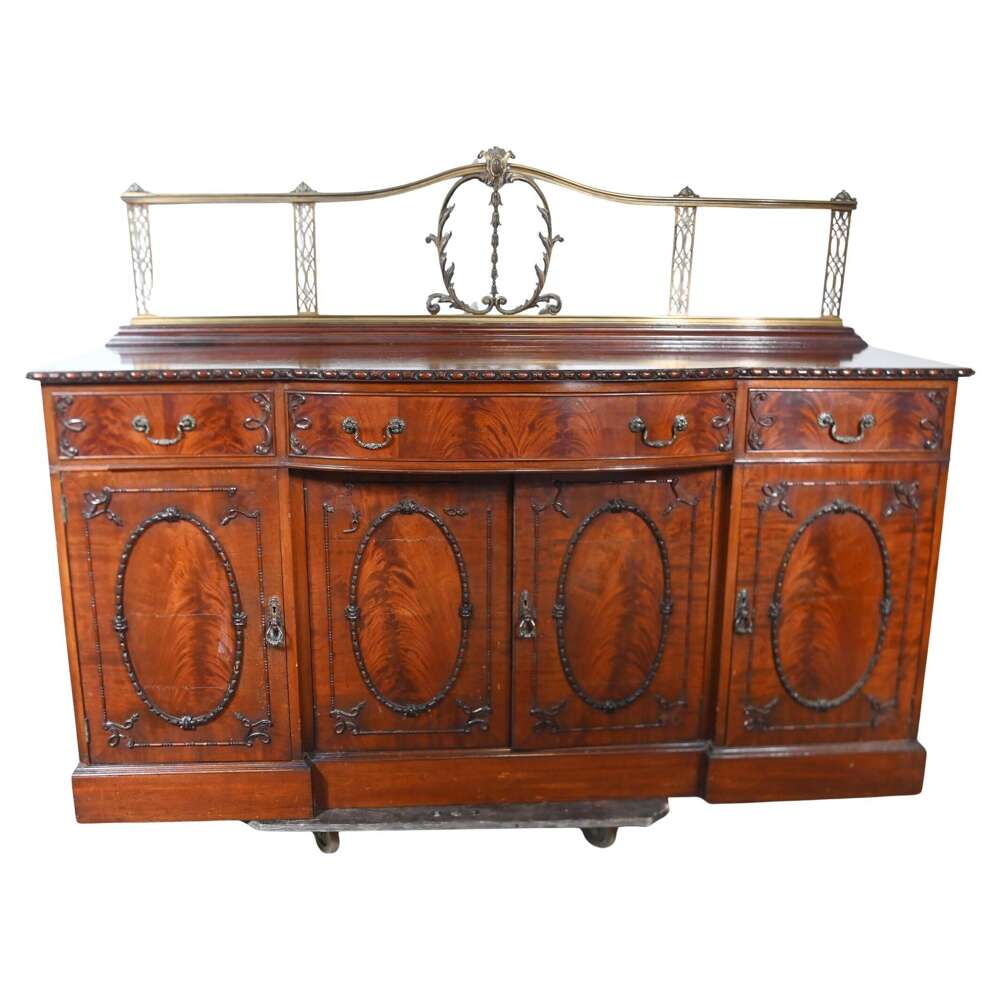 Chippendale Mahogany Sideboard Server 1890 Buffet