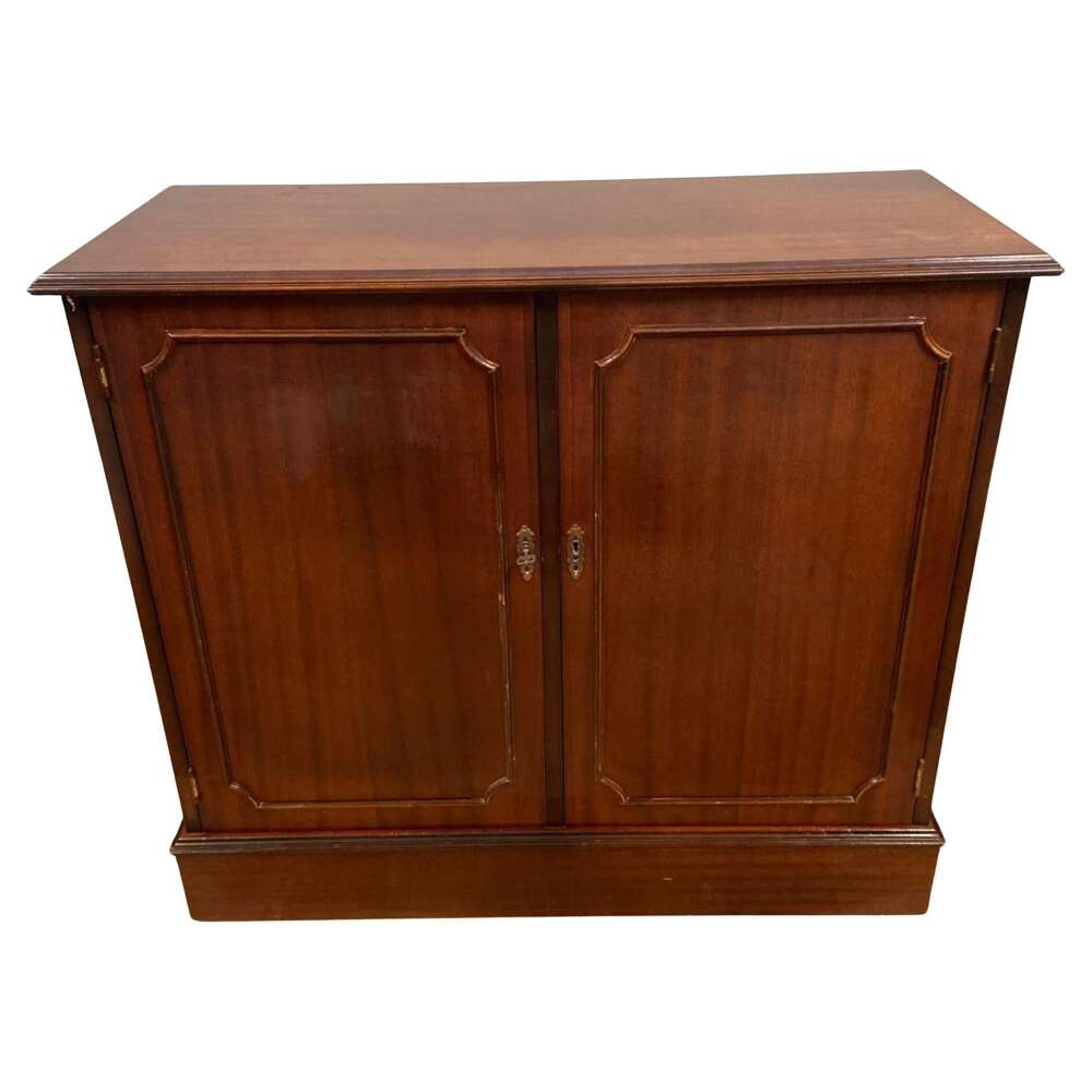 Victorian Mahogany Drinks Cabinet Wine Chest Rack 1860